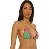 image:imageLucky Brand Womens Maldives Triangle Bikini Top Adjustable Tie Back Swimwear Separates for WomenSea Grass