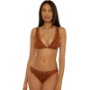 image:imageLucky Brand Womens Montauk Halter Bikini Top Adjustable Tie Back Swimwear Separates for WomenAlmond
