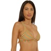 image:imageLucky Brand Womens Ocean Wave Halter Bikini Top Adjustable Tie Back Swimwear Separates for WomenMulticolor