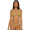image:imageLucky Brand Womens Ocean Wave Halter Bikini Top Adjustable Tie Back Swimwear Separates for WomenMulticolor