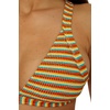 image:imageLucky Brand Womens Ocean Wave Halter Bikini Top Adjustable Tie Back Swimwear Separates for WomenMulticolor