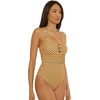 image:imageLucky Brand Womens Ocean Wave One Piece Swimsuit Adjustable Bathing Suits for WomenMulticolor