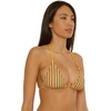 image:imageLucky Brand Womens Ocean Wave Triangle Bikini Top Adjustable Tie Back Swimwear Separates for WomenMulticolor