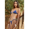 image:imageLucky Womens Avila Halter Bikini Top Adjustable Tie Back Swimwear Separates for WomenDeep Sea