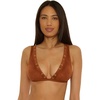 image:imageLucky Brand Womens Montauk Halter Bikini Top Adjustable Tie Back Swimwear Separates for WomenAlmond