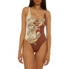 image:imageLucky Brand Womens Toledo Scoop Neck One Piece Swimsuit Adjustable Bathing Suits for WomenMulticolor