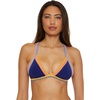 image:imageLucky Womens Avila Halter Bikini Top Adjustable Tie Back Swimwear Separates for WomenNavy