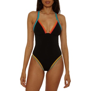 image:imageLucky Brand Womens Avila One Piece Swimsuit Adjustable Bathing Suits for WomenBlack