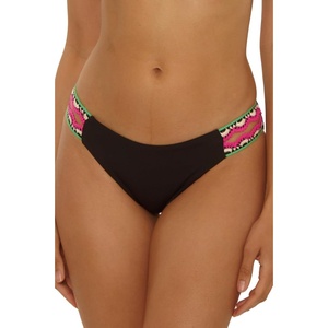 image:imageLucky Brand Womens Malaga Tab Side Bikini Bottom Cheeky Coverage Swimwear Separates for WomenBlack