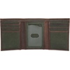 image:imageLucky Brand Canvas with Leather Trim Trifold Wallet Khaki One SizeCanvasLeather  Olive