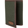 image:imageLucky Brand Canvas with Leather Trim Trifold Wallet Khaki One SizeCanvasLeather  Olive
