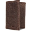 image:imageLucky Brand Canvas with Leather Trim Trifold Wallet Khaki One SizeDBL Stitched Leather  Brown