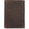 image:imageLucky Brand Canvas with Leather Trim Trifold Wallet Khaki One SizeDBL Stitched Leather  Brown