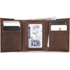 image:imageLucky Brand Canvas with Leather Trim Trifold Wallet Khaki One SizeDBL Stitched Leather  Brown
