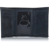 image:imageLucky Brand Canvas with Leather Trim Trifold Wallet Khaki One SizeFlag Embossed Leather  Black