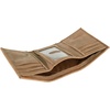 image:imageLucky Brand Canvas with Leather Trim Trifold Wallet Khaki One SizeFlag Embossed Leather  Tan