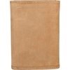 image:imageLucky Brand Canvas with Leather Trim Trifold Wallet Khaki One SizeFlag Embossed Leather  Tan
