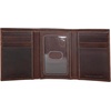 image:imageLucky Brand Canvas with Leather Trim Trifold Wallet Khaki One SizeLeather Western  Brown