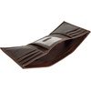 image:imageLucky Brand Canvas with Leather Trim Trifold Wallet Khaki One SizeLeather Western  Brown