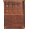 image:imageLucky Brand Canvas with Leather Trim Trifold Wallet Khaki One SizePlaid Embossed Leather  Brown