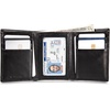 image:imageLucky Brand Canvas with Leather Trim Trifold Wallet Khaki One SizeSmooth Leather  Black