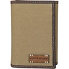 image:imageLucky Brand Canvas with Leather Trim Trifold Wallet Khaki One SizeCanvasLeather  Khaki