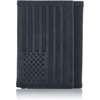 Flag Embossed Leather - Black