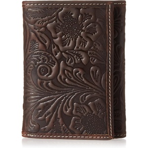 image:imageLucky Brand Canvas with Leather Trim Trifold Wallet Khaki One SizeLeather Western  Brown