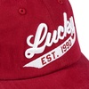 image:imageLucky Brand Classic Cotton Adjustable  Dad Hat  Baseball Cap  Golf  Fishing  Low Profile  5 Panel Design1990 Embroidered  Red