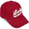 image:imageLucky Brand Classic Cotton Adjustable  Dad Hat  Baseball Cap  Golf  Fishing  Low Profile  5 Panel Design1990 Embroidered  Red