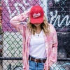 image:imageLucky Brand Classic Cotton Adjustable  Dad Hat  Baseball Cap  Golf  Fishing  Low Profile  5 Panel Design1990 Embroidered  Red