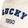 image:imageLucky Brand Classic Cotton Adjustable  Dad Hat  Baseball Cap  Golf  Fishing  Low Profile  5 Panel Design1990 Felt Patch  Cream
