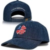 image:imageLucky Brand Classic Cotton Adjustable  Dad Hat  Baseball Cap  Golf  Fishing  Low Profile  5 Panel DesignFlag Clover  Denim