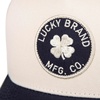 image:imageLucky Brand Classic Cotton Adjustable  Dad Hat  Baseball Cap  Golf  Fishing  Low Profile  5 Panel DesignMfg Co Patch  Ivory