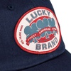 image:imageLucky Brand Classic Cotton Adjustable  Dad Hat  Baseball Cap  Golf  Fishing  Low Profile  5 Panel DesignOval Clover Patch  Dark Navy