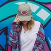 image:imageLucky Brand Classic Cotton Adjustable  Dad Hat  Baseball Cap  Golf  Fishing  Low Profile  5 Panel DesignOval Clover Patch  Moss