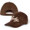 image:imageLucky Brand Classic Cotton Adjustable  Dad Hat  Baseball Cap  Golf  Fishing  Low Profile  5 Panel DesignScript Corduroy  Brown