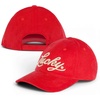 image:imageLucky Brand Classic Cotton Adjustable  Dad Hat  Baseball Cap  Golf  Fishing  Low Profile  5 Panel DesignScript Corduroy  Red