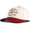 image:imageLucky Brand Classic Cotton Adjustable  Dad Hat  Baseball Cap  Golf  Fishing  Low Profile  5 Panel DesignTwo Toned La  CreamRed