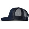 image:imageLucky Brand Trucker Hat  Snapback  Adjustable  Mesh Back  Retro  Baseball Cap  Golf  Fishing  American HeritageClover Felt Patch  Navy