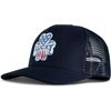 image:imageLucky Brand Trucker Hat  Snapback  Adjustable  Mesh Back  Retro  Baseball Cap  Golf  Fishing  American HeritageClover Felt Patch  Navy