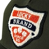image:imageLucky Brand Trucker Hat  Snapback  Adjustable  Mesh Back  Retro  Baseball Cap  Golf  Fishing  American HeritageVintage Patch  Olive