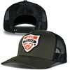 image:imageLucky Brand Trucker Hat  Snapback  Adjustable  Mesh Back  Retro  Baseball Cap  Golf  Fishing  American HeritageVintage Patch  Olive