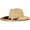 image:imageLucky Brand Womens Straw Cowboy Hat  Rope Design  Western  Style  Fashion  Sun Protection  BreathableMetal Concho  Tan