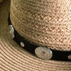 image:imageLucky Brand Womens Straw Cowboy Hat  Rope Design  Western  Style  Fashion  Sun Protection  BreathableMetal Concho  Tan