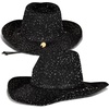 image:imageLucky Brand Womens Straw Cowboy Hat  Rope Design  Western  Style  Fashion  Sun Protection  BreathableMetallic Straw  Black