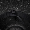 image:imageLucky Brand Womens Straw Cowboy Hat  Rope Design  Western  Style  Fashion  Sun Protection  BreathableMetallic Straw  Black