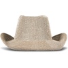 image:imageLucky Brand Womens Straw Cowboy Hat  Rope Design  Western  Style  Fashion  Sun Protection  BreathableMetallic Straw  Champagne