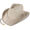 image:imageLucky Brand Womens Straw Cowboy Hat  Rope Design  Western  Style  Fashion  Sun Protection  BreathableMetallic Straw  Champagne