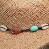 image:imageLucky Brand Womens Straw Cowboy Hat  Rope Design  Western  Style  Fashion  Sun Protection  BreathableTurquoise Beading  Natural